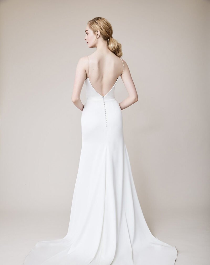Satin Cummerbund Ball Gown Wedding Dress - Image 2